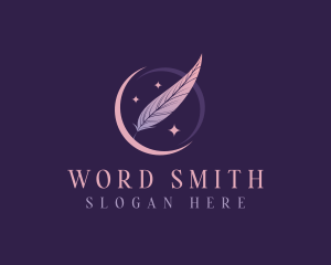 Author - Author Feather Quill logo design