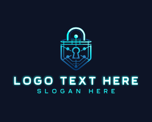 Password - Security Lock Technology logo design