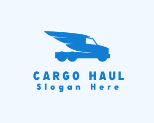 Delivery Truck Wings logo design