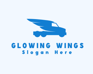 Delivery Truck Wings logo design