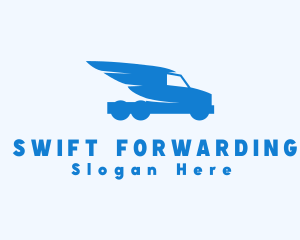 Delivery Truck Wings logo design