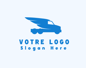 Delivery - Delivery Truck Wings logo design