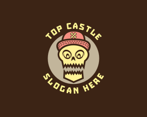 Cultural - Gamer Skull Cap logo design