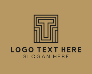 Interior - Premium Hotel Club Letter T logo design