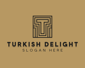 Premium Hotel Club Letter T logo design