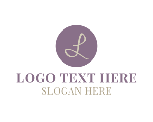 Soft Color - Cursive Feminine Lettermark logo design