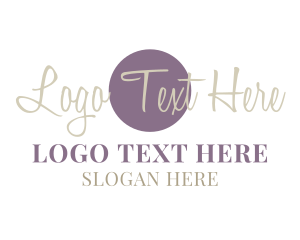 Cursive Feminine Lettermark Logo