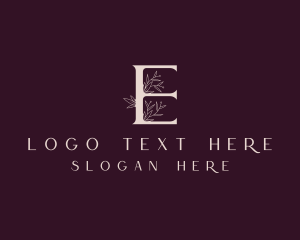 Dermatology - Luxury Cosmetics Letter E logo design