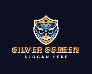 Owl Bird Shield Gaming Logo