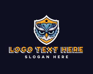 Clan - Owl Bird Shield Gaming logo design
