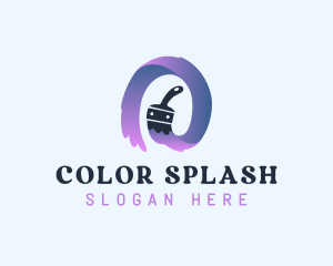 Swoosh Paint Brush logo design