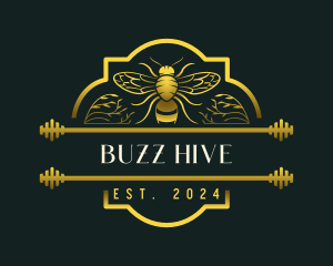 Organic Honey Bee logo design