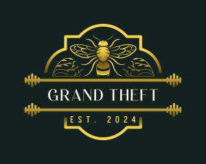 Organic Honey Bee logo design