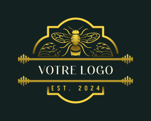 Organic - Organic Honey Bee logo design