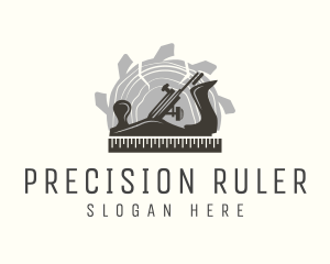 Ruler - Rustic Planer Carpenter logo design