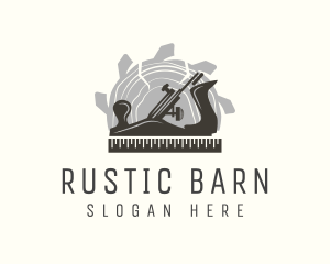 Rustic Planer Carpenter logo design