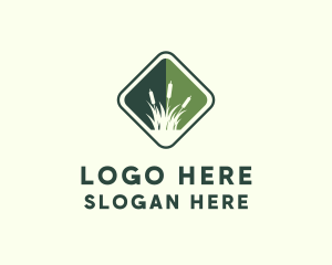 Grass Garden Lawn Logo