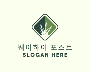 Grass Garden Lawn logo design