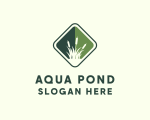 Pond - Grass Garden Lawn logo design