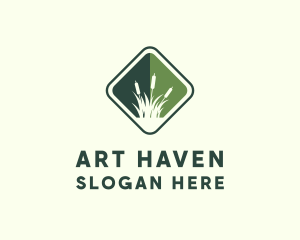 Grass Garden Lawn logo design