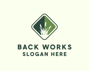 Grass Garden Lawn logo design