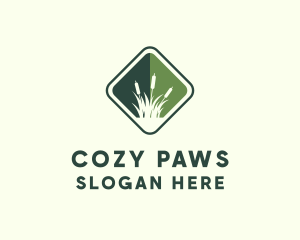 Grass Garden Lawn logo design