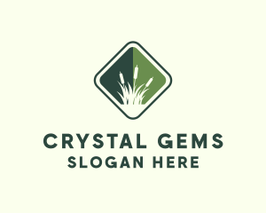 Grass Garden Lawn logo design