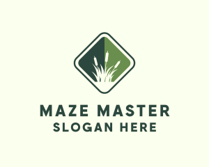 Grass Garden Lawn logo design