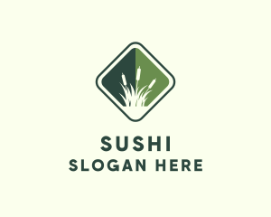 Grass Garden Lawn logo design