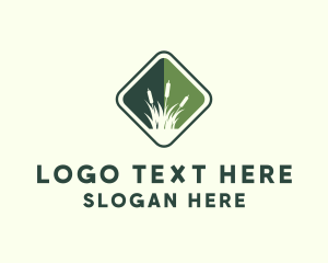 Worker - Grass Garden Lawn logo design