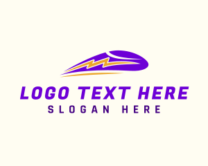 Great - Thunderbolt Train Transit logo design