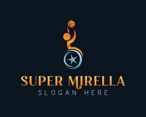 Special Education - Disability Basketball Athlete logo design