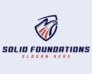 Bald Eagle - Eagle Shield Military logo design