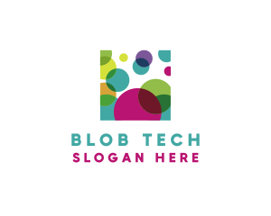 Blob - Colorful Bubble Paint logo design