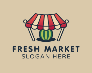 Watermelon Fruit Market logo design