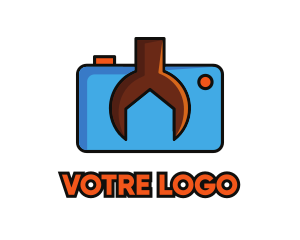 Tools - Wrench Camera Repair logo design