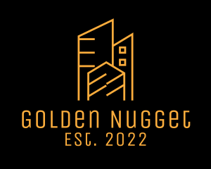 Golden City Building  logo design