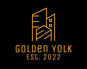 Golden City Building  logo design