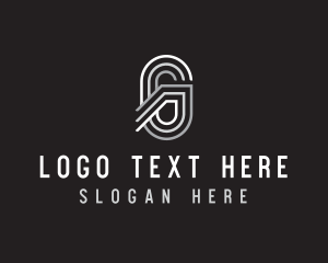 Stripes Generic Letter G logo design