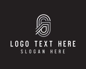 Stripes Generic Letter G Logo