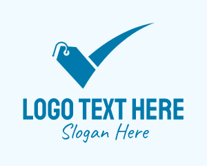 Retail Store - Blue Price Tag logo design