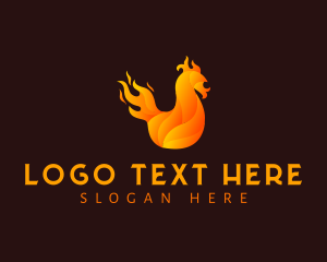 Abstract - Fire Chicken Grill logo design