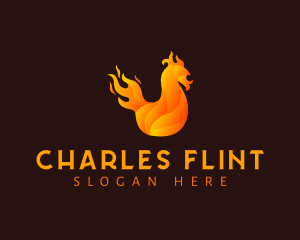 Blaze - Fire Chicken Grill logo design