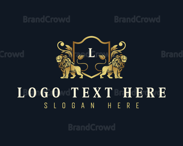 Luxury Lion Crest Logo