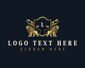 High End - Luxury Lion Crest logo design