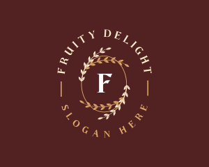 Luxury Leaf Ornament logo design