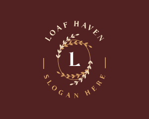 Luxury Leaf Ornament logo design