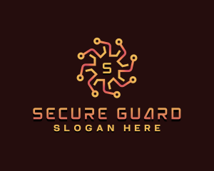 Cybersecurity - Circuit Cybersecurity App logo design