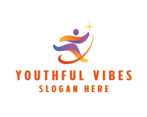 Youth - Leadership Charity People logo design