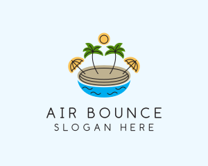 Beach Resort Island  logo design